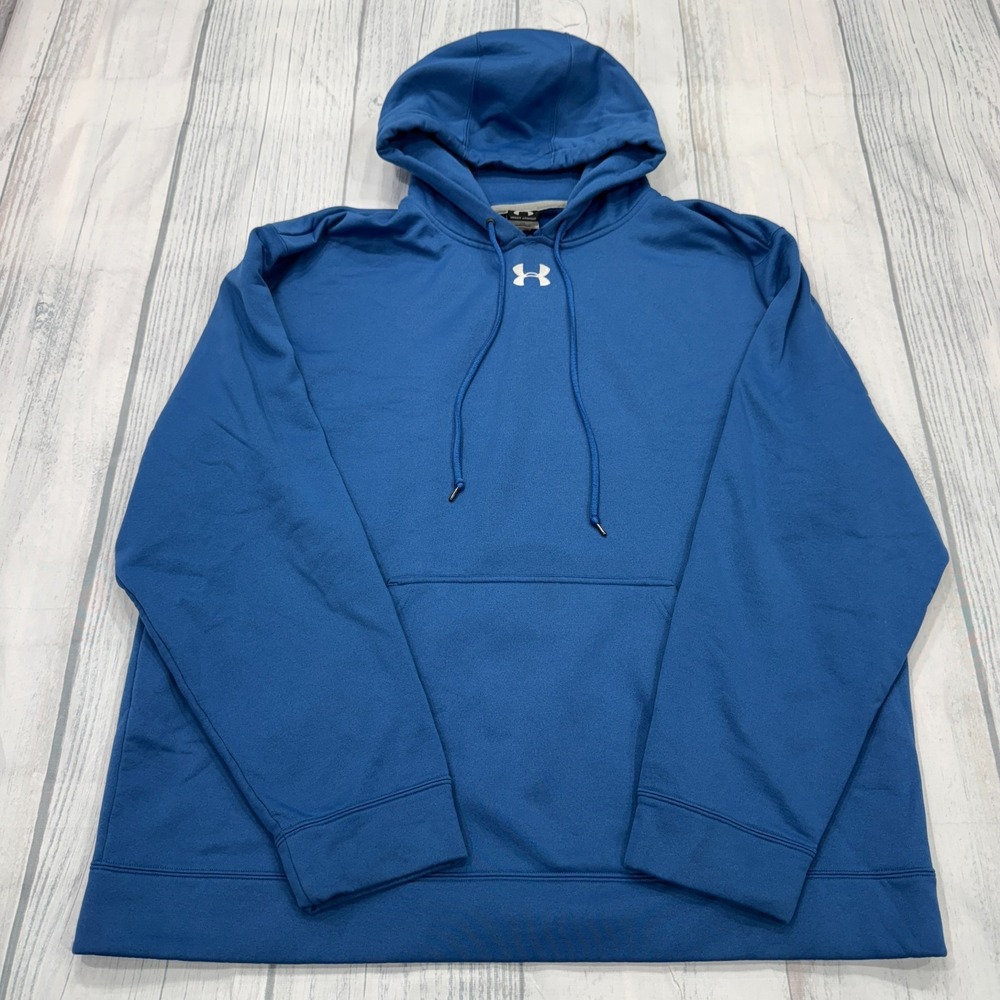 Under Armour Hoodie Sweatshirt 2XL Blue Mens Skate‎ Surf Streetwear